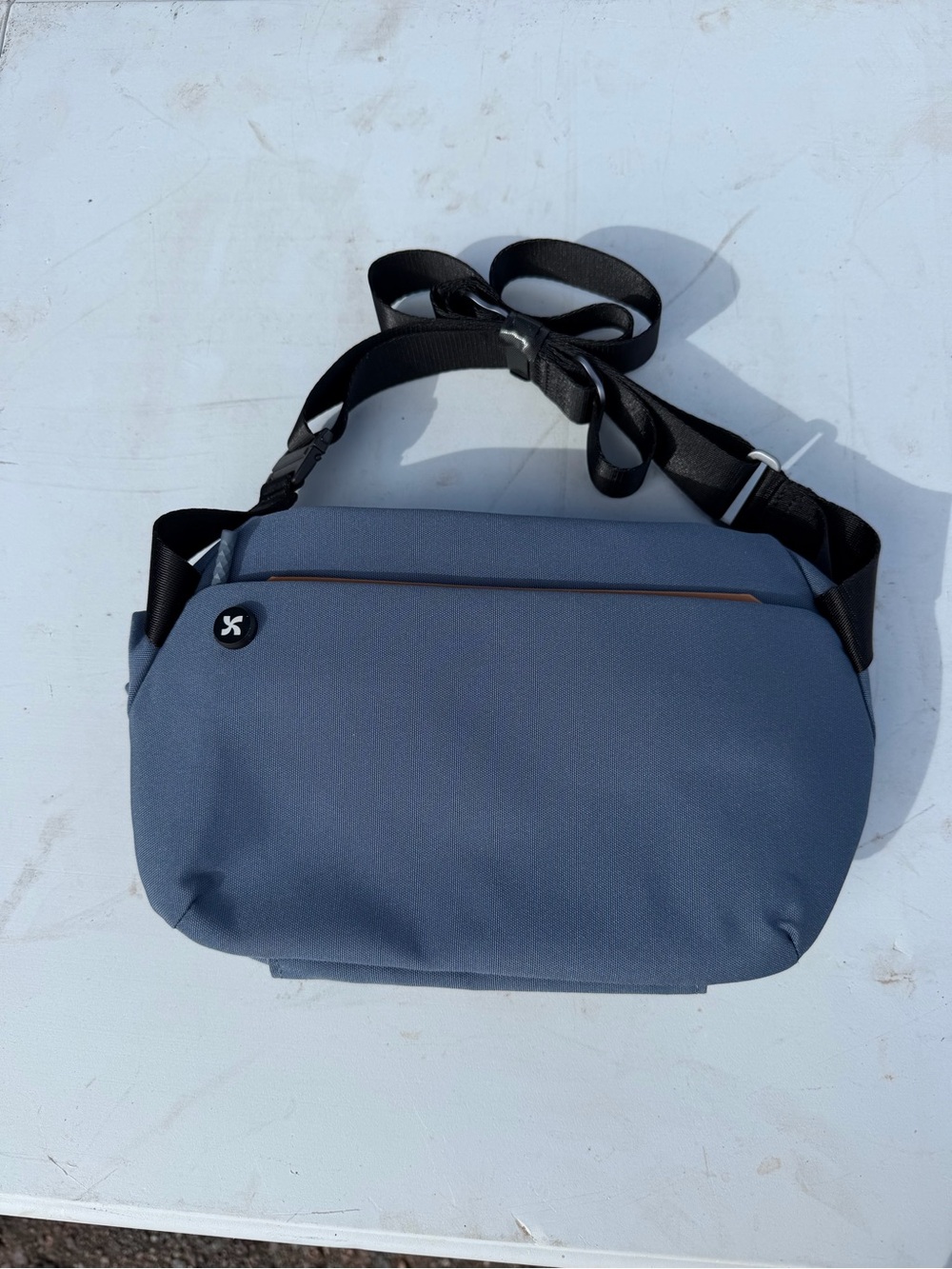 Minimalist Blue Crossbody Bag